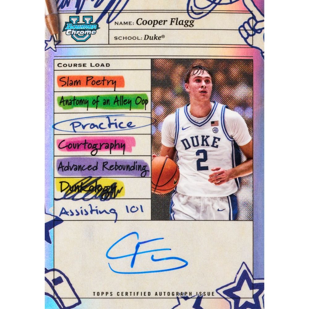 2024/25 Bowman Chrome University Basketball Mega Box