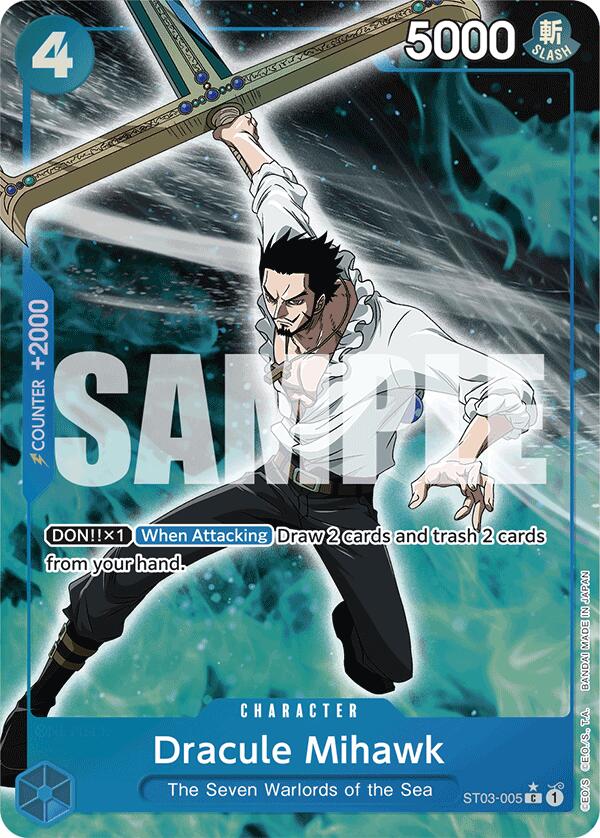 Dracule Mihawk (ST03-005) (Full Art) - ST03-005 - (Premium Booster -The Best-)