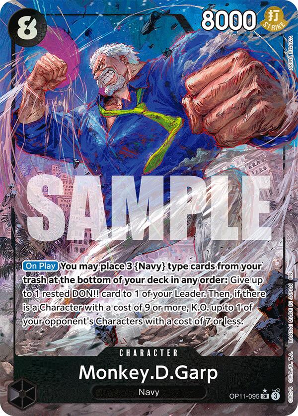 Monkey.D.Garp (Alternate Art) - OP11-095 - (A Fist of Divine Speed)