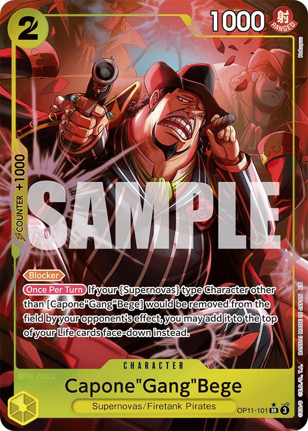 Capone"Gang"Bege (101) (Alternate Art) - OP11-101