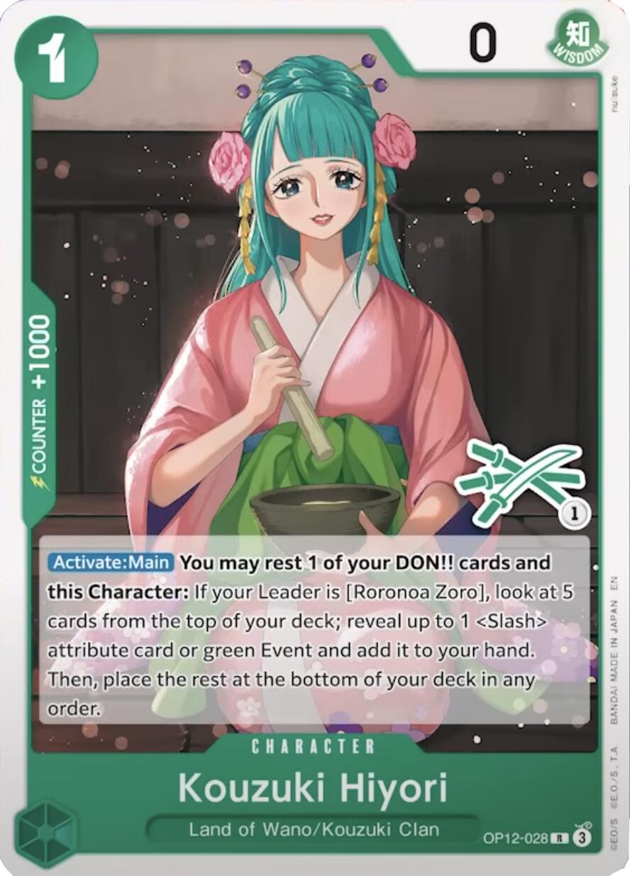 Kouzuki Hiyori (Zoro Deck) - OP12-028