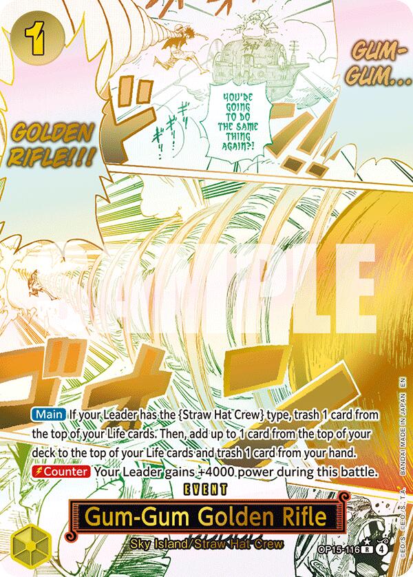 Gum-Gum Golden Rifle (Alternate Art) - OP15-116