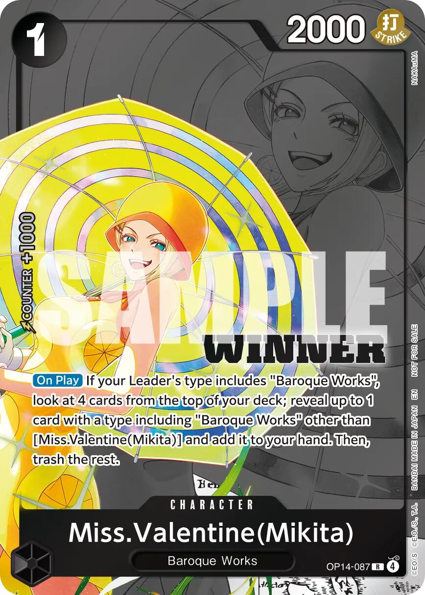 Miss.Valentine(Mikita) (Winner Pack 2026 Vol. 3) - OP14-087