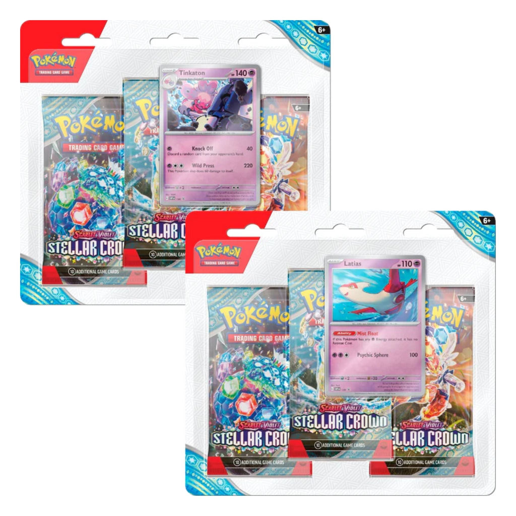 Pokemon Scarlet & Violet Stellar Crown 3-Pack Booster Blister Pack