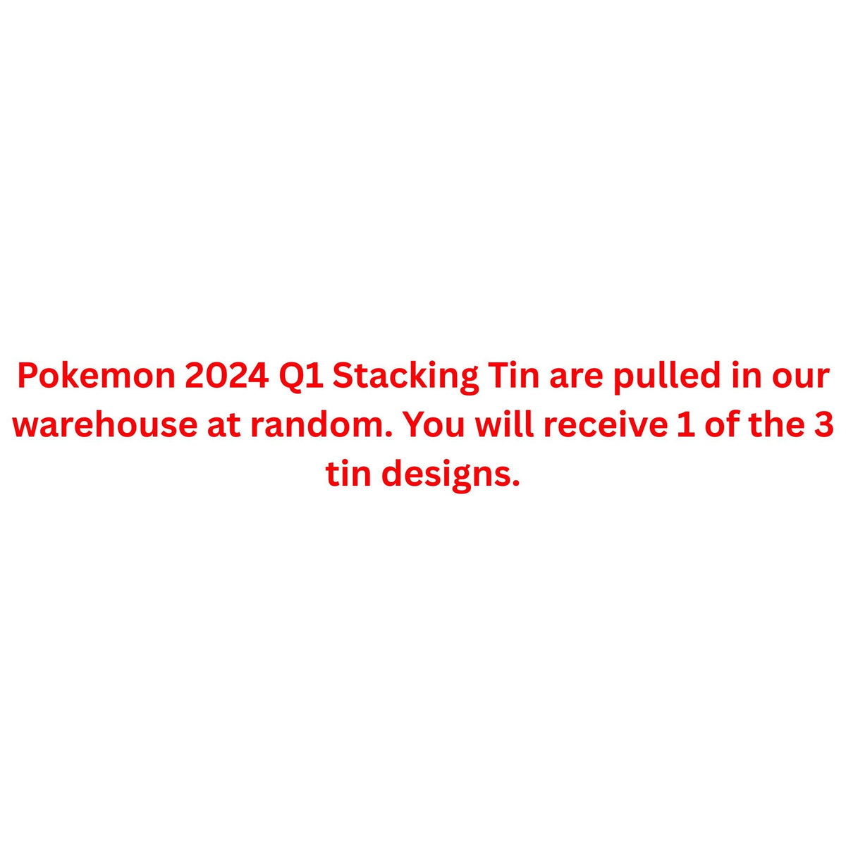 Pokemon 2024 Q1 Stacking Tin