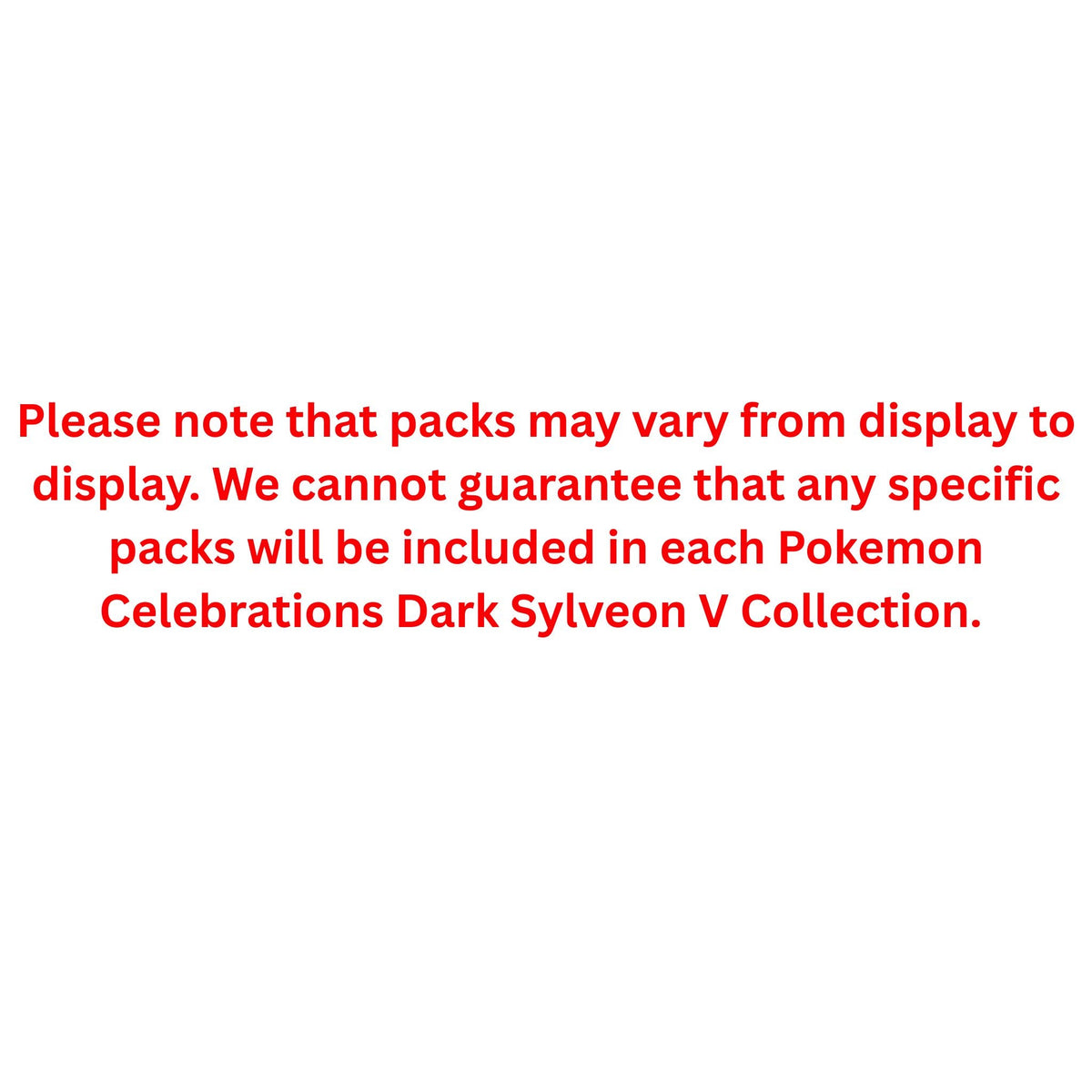 Pokemon Celebrations Dark Sylveon V Collection