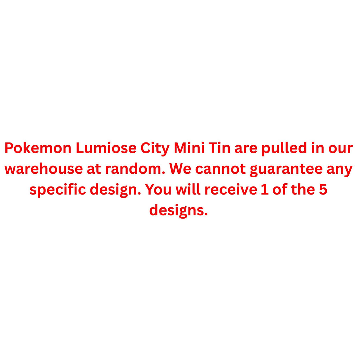 Pokemon Lumiose City Mini Tin