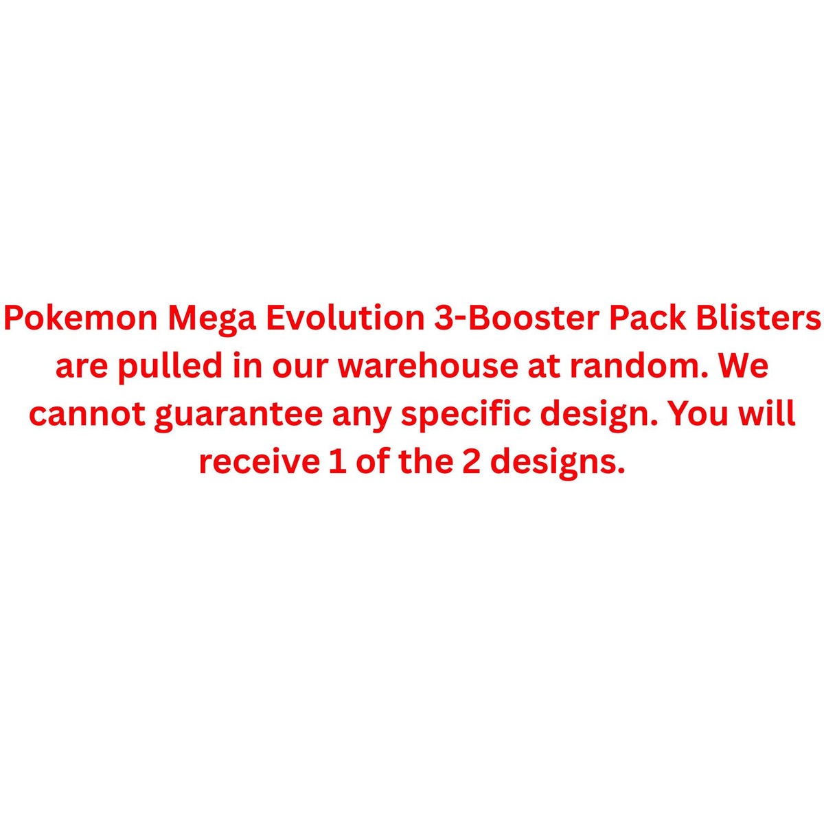 Pokemon Mega Evolution 3-Booster Pack Blister