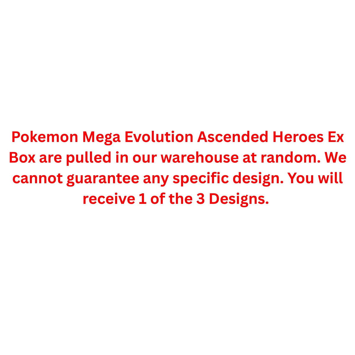 Pokemon Mega Evolution Ascended Heroes Ex Box (Mega Meganium, Mega Emboar or Mega Feraligatr)