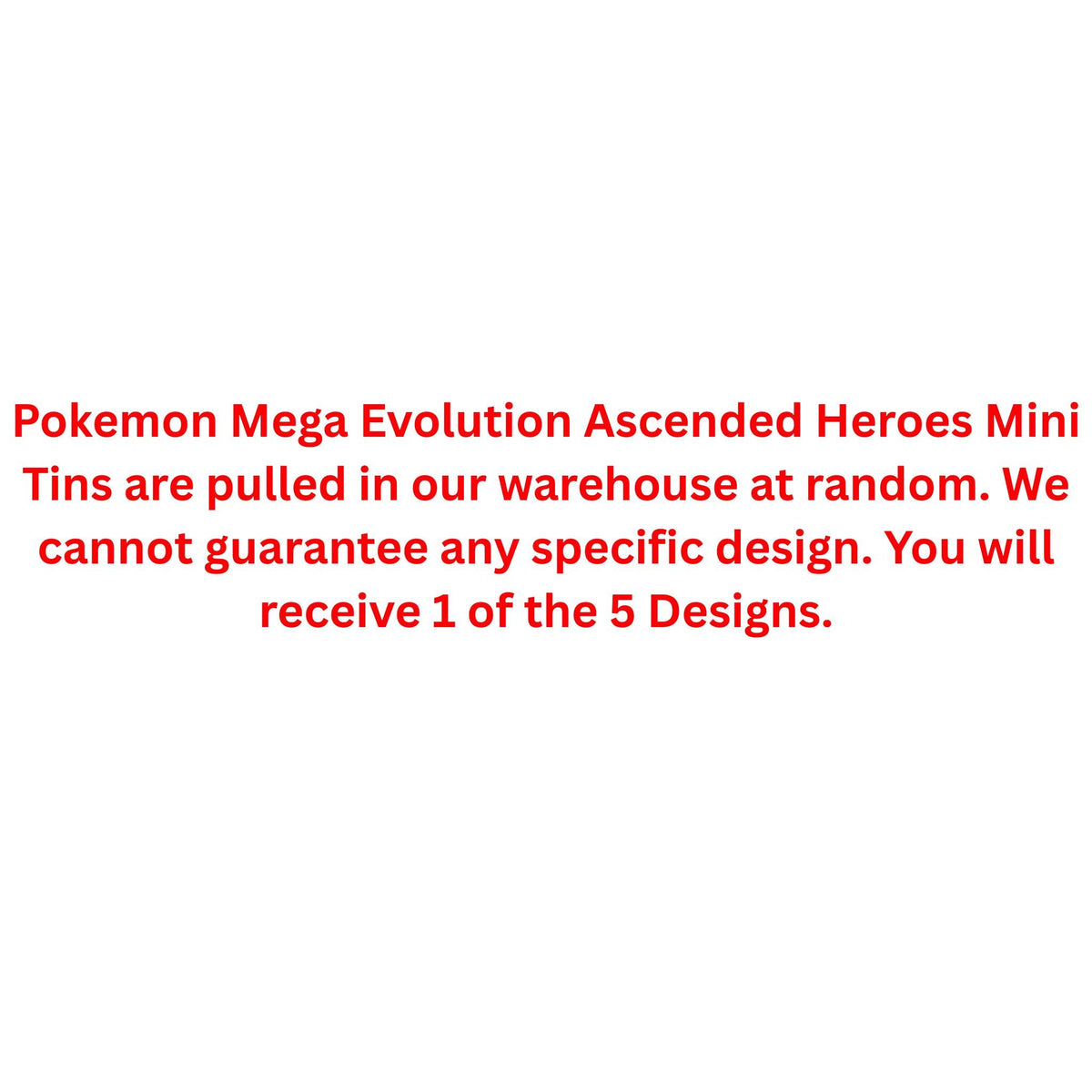 Pokemon Mega Evolution Ascended Heroes Mini Tin (Fall Sale)