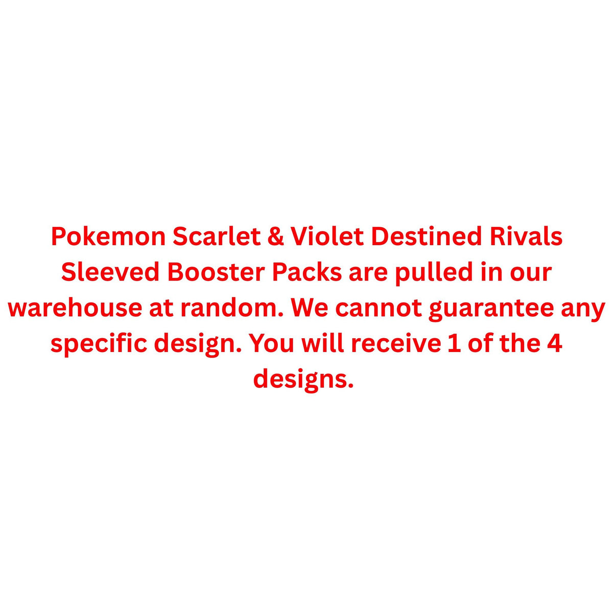 Pokemon Scarlet & Violet Destined Rivals Sleeved Booster Pack