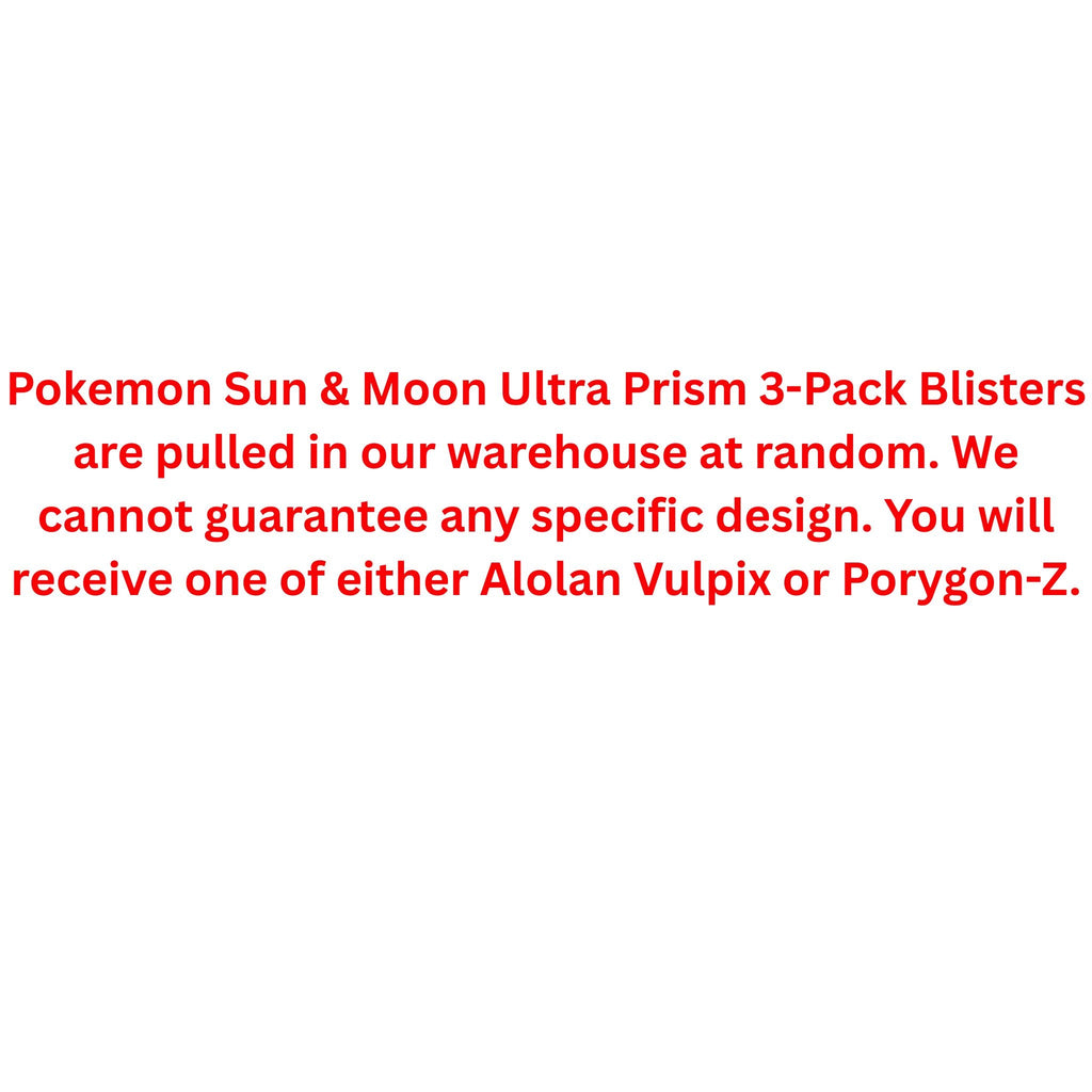 Pokemon Sun & Moon Ultra Prism 3-Pack Blister
