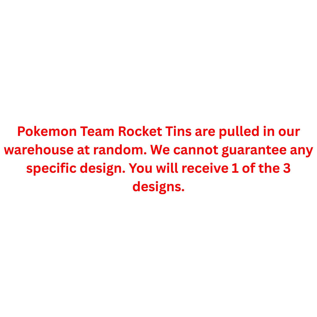 Pokemon Team Rocket Tin