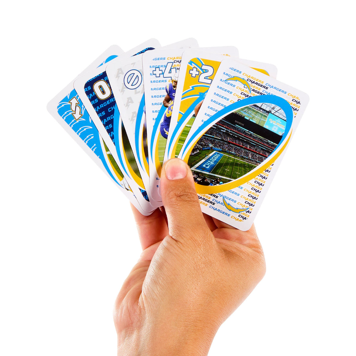 UNO Fandom NFL Los Angeles Chargers Game Deck