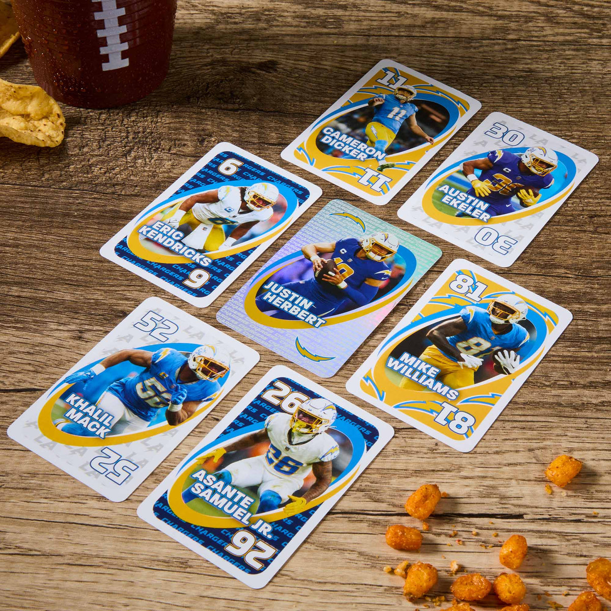 UNO Fandom NFL Los Angeles Chargers Game Deck