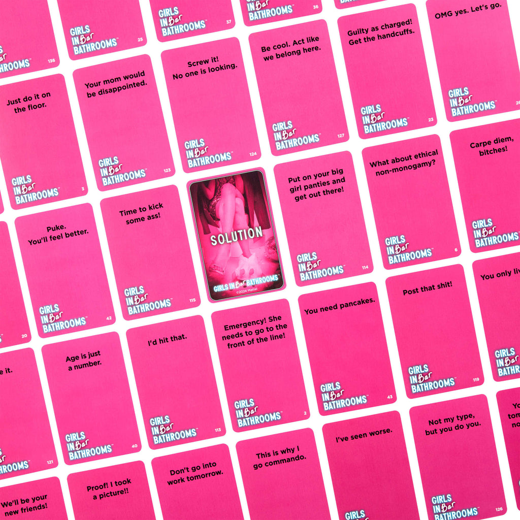 Girls in Bar Bathrooms Adult Party Game