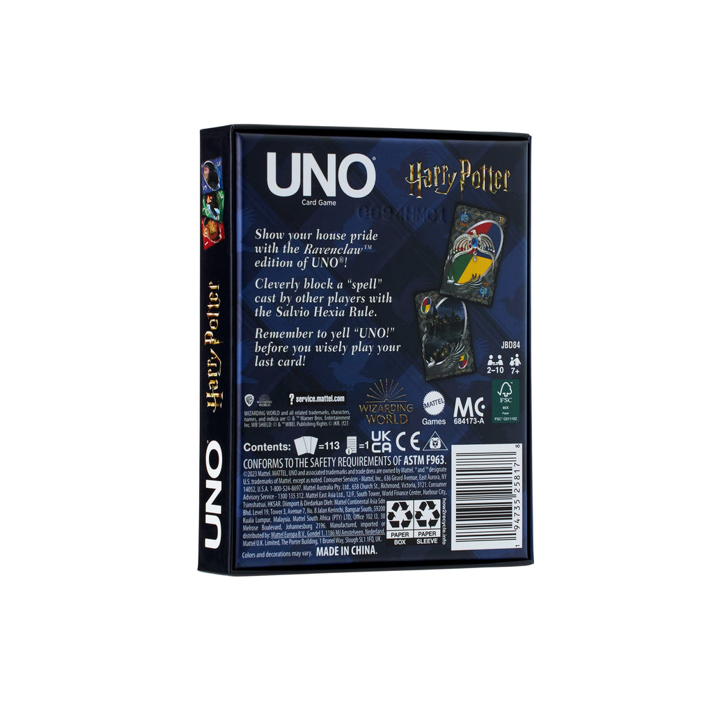 UNO Fandom Harry Potter Ravenclaw Game Deck