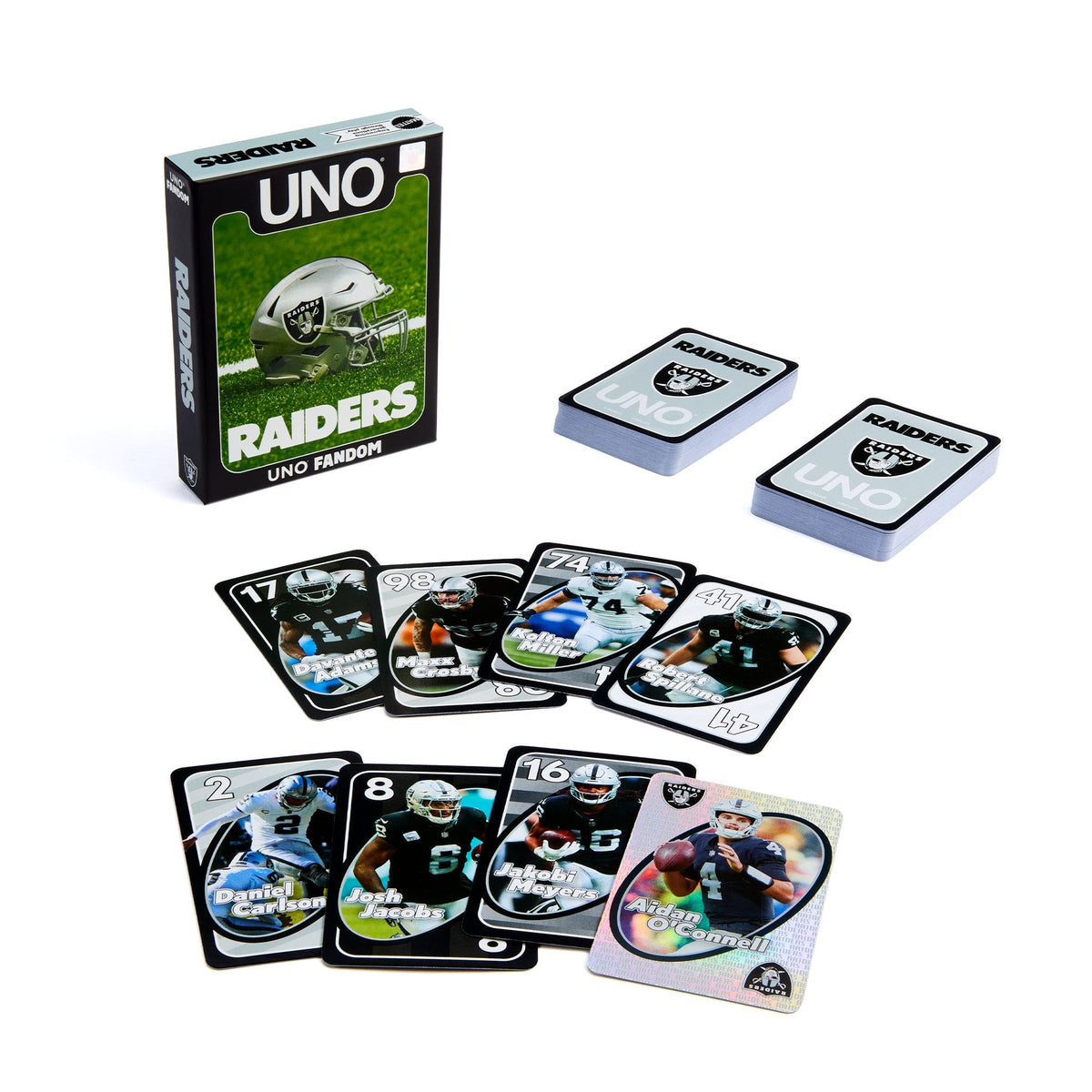 UNO Fandom NFL Las Vegas Raiders Game Deck