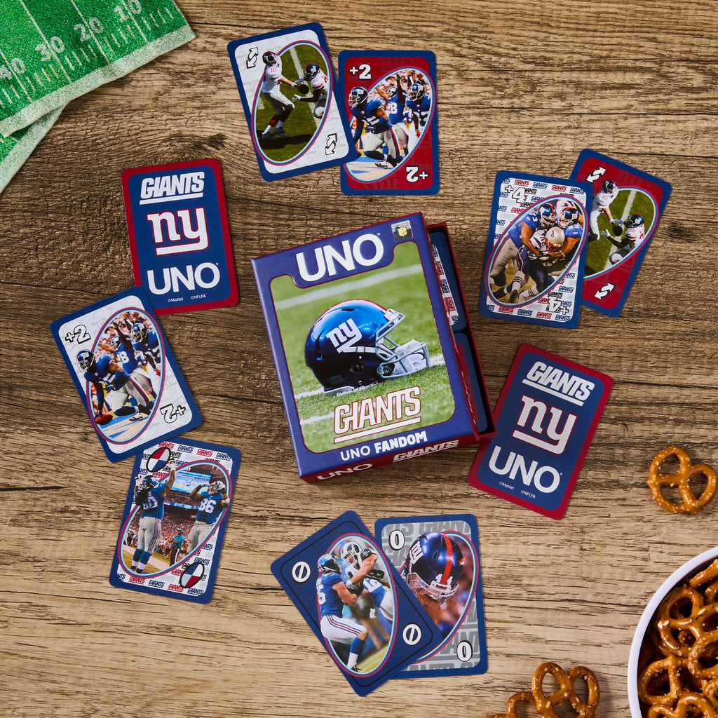 UNO Fandom NFL New York Giants Game Deck
