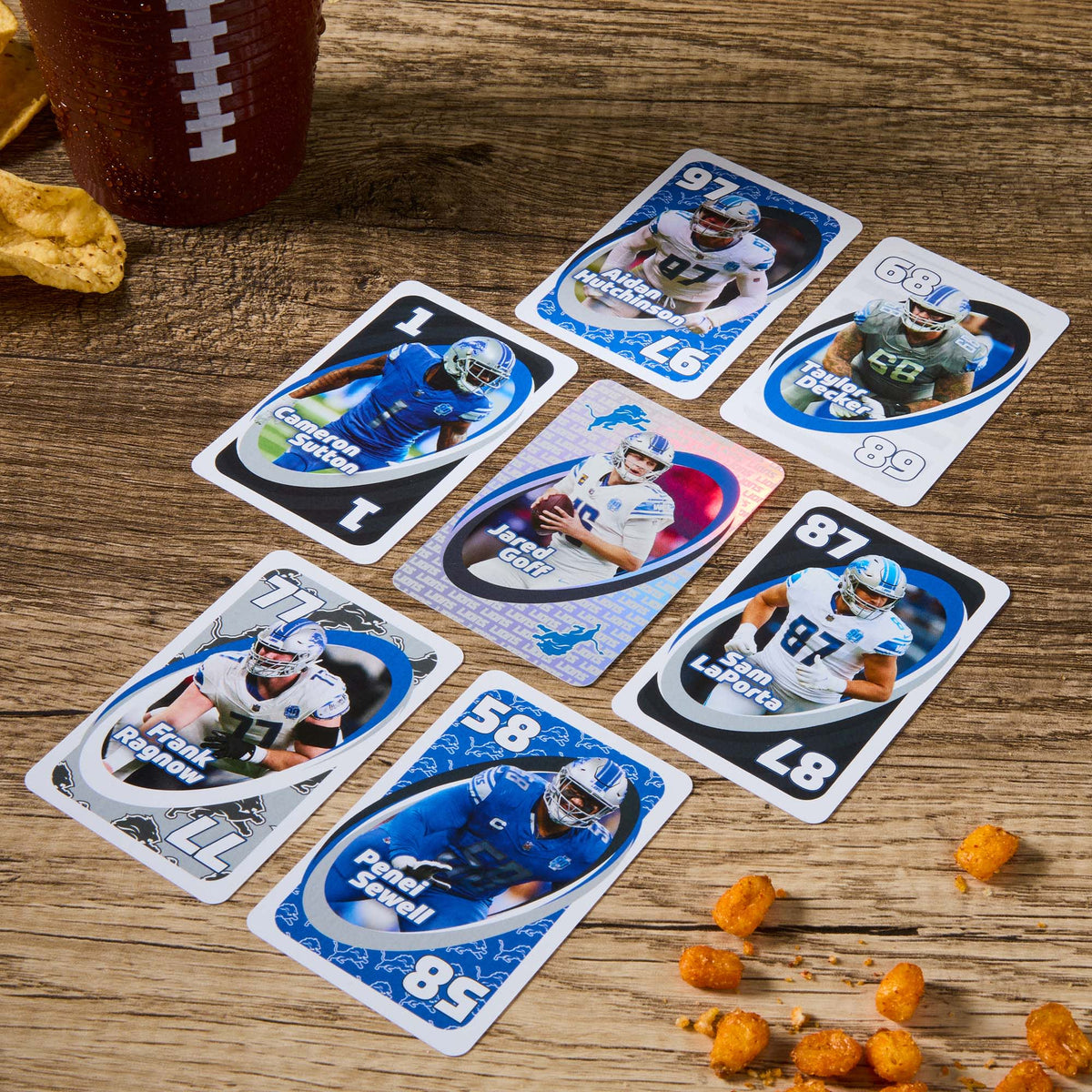 UNO Fandom NFL Detroit Lions Game Deck