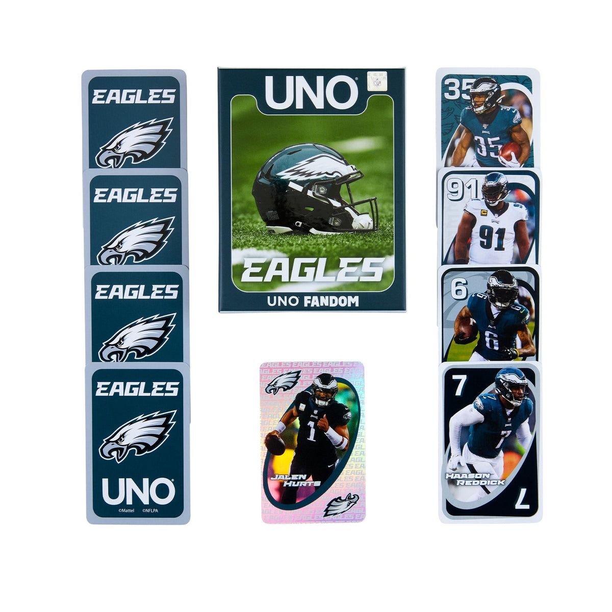 UNO Fandom NFL Philadelphia Eagles Game Deck